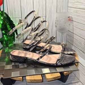 AVEC‎ LES FILLES ANKLE WRAP  SANDALS